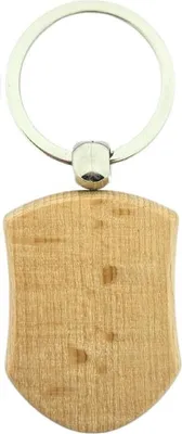 Produktbild von CombiCraft Schlüsselanhänger aus Holz Schild 45x32 mm - pro 50 Stück - Ohne Aufdruck