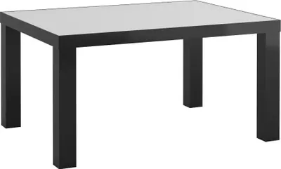 Produktbild von Couchtisch 6 Schwarz/Weiß - Abmessungen: 115 x 51 x 65 cm (B x H x T)