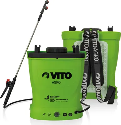 Image de Pulvérisateur Electrique à Batterie Lithium 12V/8AH 16L 6 bars Chargeur Végetaux jardin toitures VITO