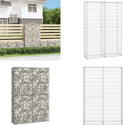 Immagine prodotto di vidaXL Cesto di gabbioni in pietra con coperchio Filo zincato 150×100×30 cm - Cesto di gabbioni - Cesti di gabbioni - Parete di gabbioni - Pareti di gabbioni