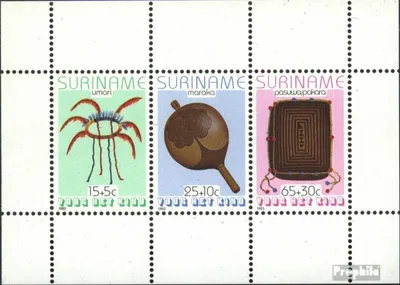 Produktbild von Briefmarken Suriname 1983 Mi Block36 (kompl.Ausg.) postfrisch Gebrauchsgegenstände