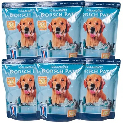Produktbild von 6x300 g - Schecker ICELAND Dorsch pur mit pürierte Dorsch - Filetstücke auch für Allergiker