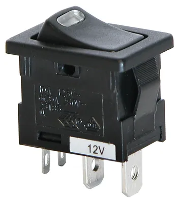 Obrázek produktu pro Schakelaar LED 12V 10A rood 19x12mm