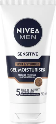 Produktbild von NIVEA MEN Sensitive Gesichtsgel Haut & Stoppeln 50 ml - 1 Stück