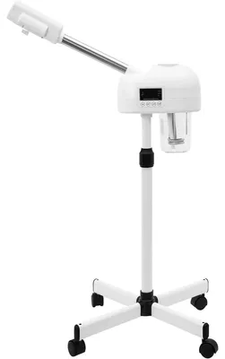 Produktbild von Gesichtsdampfer - Nano Gesichtssauna - 750 W - Höhenverstellbar 58–68 cm - Timer 0–20 Min - EU-Stecker - Entfernung abgestorbener Hautzellen - Weiß