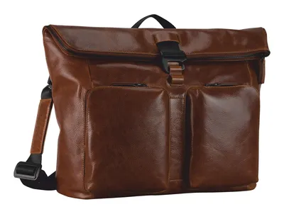 Produktbild von LEONHARD HEYDEN Leder Umhängetasche Schultertasche mit Laptopfach Porto Messenger Brown braun