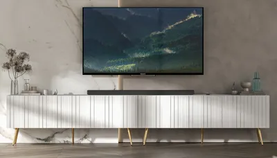 Produktbild von 2 Stk TV-Schrank 2 x ELPIS TV Glamour Style  goldene  Metallbeine Modern Lindner Möbel 300cm x 60,5cm x 36,5cm Farbe: Weiß matt - Italienische Tiefmattfolie