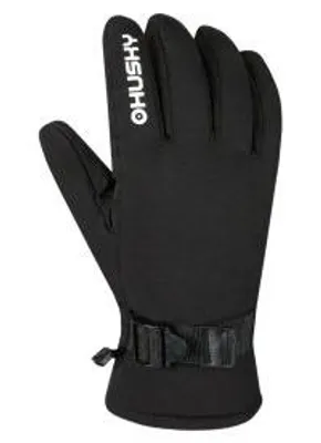 Image de Husky Elix noir M ; gants noirs