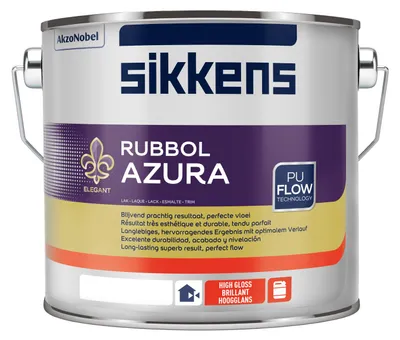 Produktbild von Sikkens Rubbol Azura Plus, Porenbeton, Weiß, Glänzende Oberfläche, White, Lösungsmittelbasiert, Undurchsichtig