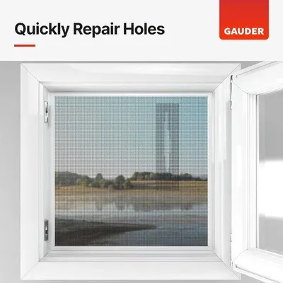 Produktbild von Fliegengitter-Reparaturband (50 mm x 3 m) | Fliegengitter-Reparaturset | Für Fliegengaas, Fliegengittertür und Fenster