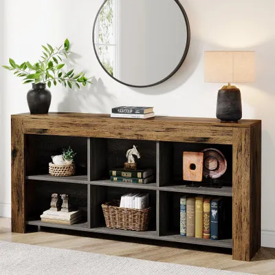 Immagine prodotto di Libreria ad angolo - Scaffale angolare - Mobiletto angolare - Libreria - Mobile contenitore - Design effetto legno - Altezza 165 cm