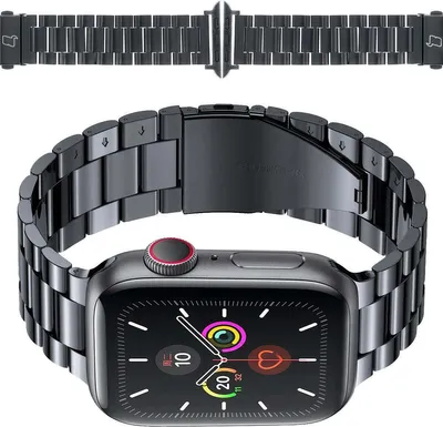Produktbild von Bizon Strap Uhr Aura Apple Uhr 42/44/45/46/49 mm schwarz