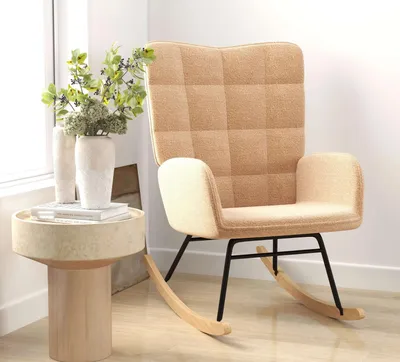 Obrázok produktu pre Hojdacie kreslo v retro dizajne, kreslo, ležadlo 98 cm x 71 cm x 101 cm