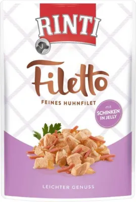 Produktbild von Rinti Filetto Jelly Huhn & Schinken 100g