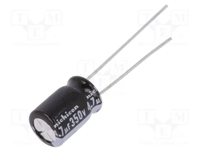 Produktbild von 10x Kondensator: elektrolytisch 350VDC 4,7uF Ø8x11,5mm THT ±20% UVY2V4R7MPD1TD Ele