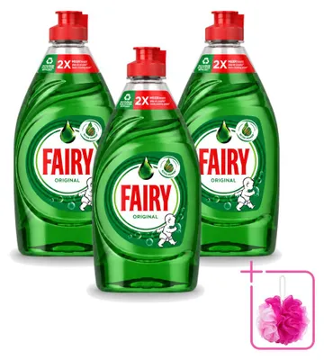 Produktbild von 3 x Fairy Original Spülmittel - 320 ml - Sparpackung - 3 Stücke