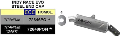 Obrázek produktu pro Titanový výfuk ARROW Indy Race Evo s koncovkou z nerezové oceli pro Aprilia Tuareg 660