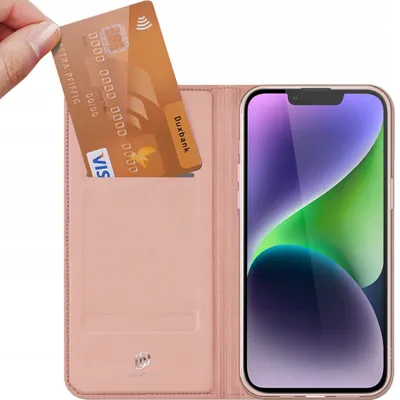 Produktbild von Dux Ducis Skin Pro Klappe Und Geldbörse Etui Für Iphone 15 - Rosa