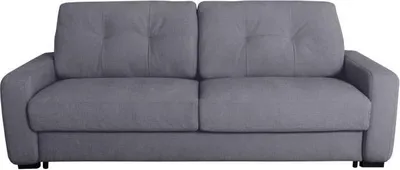 Produktbild von Express-Sofa - 2/3-Sitzer - SOA - Waffelstoff - Mausgrau - 15 cm Matratze - 195 x 100 x 91 cm - DUNLOPILLO