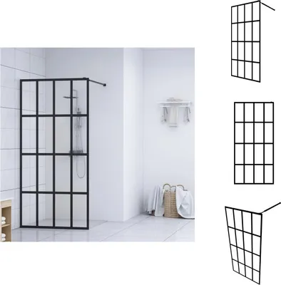 Immagine prodotto di vidaXL Schermo doccia per cabina doccia Vetro di sicurezza trasparente 118x190 cm - Schermi doccia
