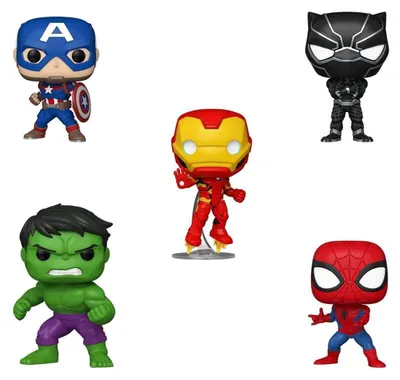Zdjęcie produktu dla Zestaw 5 figurek Funko POP! przedstawiających postacie z uniwersum Marvela