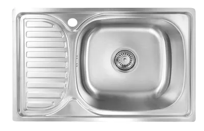Produktbild von Proaja- 66x42cm kleine Küchenspüle Edelstahl 304 0,8 eckig 1 Becken,Einbauspüle,Spüle Küche Abtropffläche