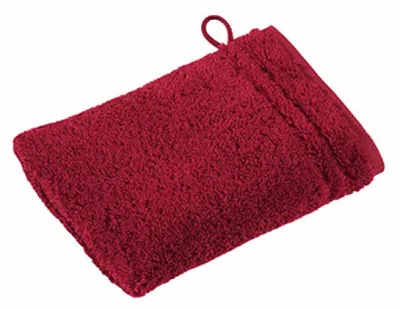 Produktbild von Vossen 116048 | Vienna Style Supersoft Waschhandschuh / 22 x 16 cm - Farbe: Ruby - Größe: 22 x 16 cm