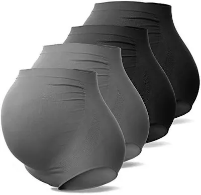 Produktbild von SUNNYBUY Damen Umstandsmode Hohe Taille Unterwäsche Schwangerschaft Nahtlos Weich Hipster Panties Over Bump