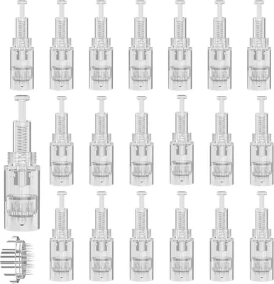 Produktbild von Cool-i® 20 Stück Mikromassage-Nadelmodule – 24 Pins, einzeln steril verpackt, kompatibel mit Cool-i®V2 Hautpflegegeräten