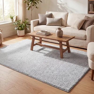Image de Volero - Tapis à poils longs - Lofty Gris Clair - 160x230 cm