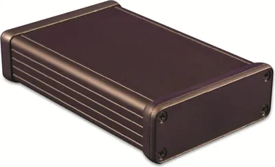 Produktbild von HAMMOND Profil-Gehäuse,1455J1202BK, Extruded Aluminium, schwarz Aluminium, IP54, 120x78x27 mm