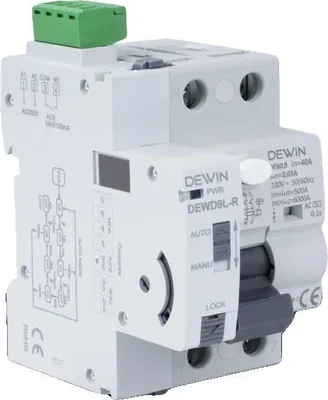 Obrázok produktu pre Istič, 220 V, 30 mA, prúdová ochrana, automatický resetovací mechanizmus, ochrana proti preťaženiu