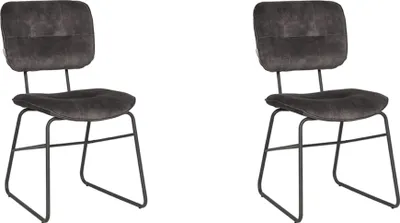 Produktbild von LABEL51 Esszimmerstuhl Dez – Anthrazit – Velours
