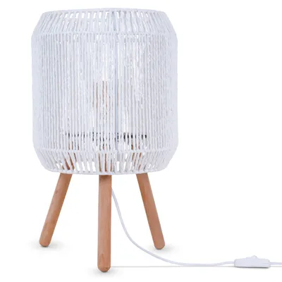 Produktbild von Tischlampe Schreibtischlampe Nachttisch Lampe Leselampe Lampenschirm Boho E27