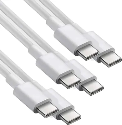 Obrázek produktu pro Rychlonabíjecí kabel USB-C 1m/2m – Power Delivery, USB-A nebo Type-C na Type-C, balení 1/2/3/5/10 kusů pro Samsung, iPhone, iPad, MacBook, Android a další – Typ C Typ C 1 metr / 3 kusy