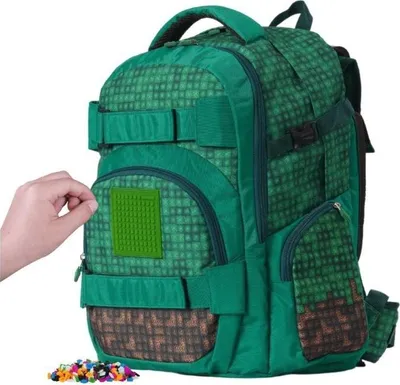 Produktbild von PIXIE CREW Studentenrucksack, grün, Mine&Craft 100 Pixel