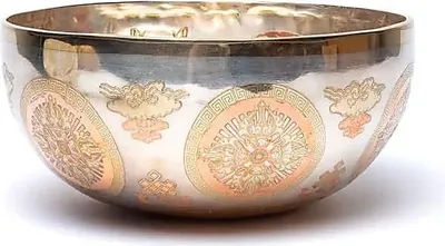 Produktbild von Versilberte Klangschale Medizinbuddha – ±23 cm; ±1500-1600g