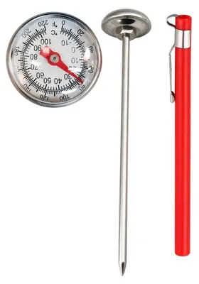Produktbild von Bodentemperatursensor aus Edelstahl – Gartenthermometer für Blumenbeete & Gemüse – präzise Bodenwärmeüberwachung für Gewächshaus & Landschaftsbau