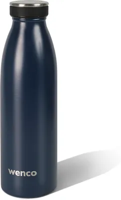 Produktbild von wenco Trinkflasche Edelstahl 0,5l / 500ml isoliert und auslaufsicher für kalte und heiße Getränke