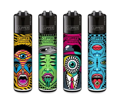 Zdjęcie produktu dla Zestaw 4 zapalniczek Clipper Trippy #5