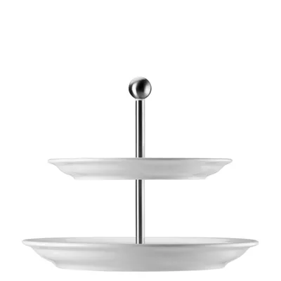 Produktbild von Etagere 2-tlg. / flache Teller - Trend Weiß - Thomas - 11400-800001-25317