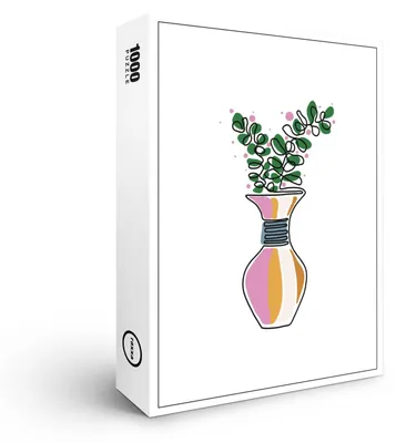 Produktbild von raxxa Premium-Puzzle "Vase mit buntem Blumen Design", 1000 Teile