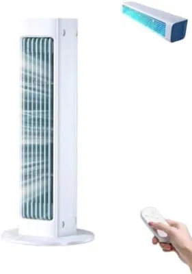 Produktbild von Breezamax - Qinux Breeza Max Fan Original - Neue und Verbesserte Version 2026 mit Fernbedienung, Kompakt und Leise (Weiß,1PCS)