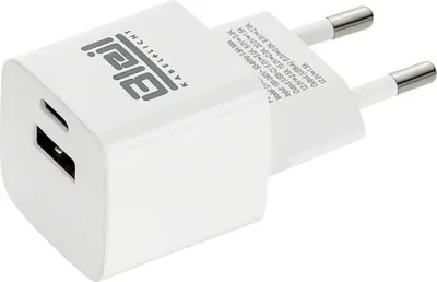 Produktbild von Schnelllade Adapter 30W PD (power delivery) mit 1x USB A und 1 x USB C Ausgang