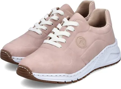 Produktbild von Rieker Damen Sneaker Low Halbschuhe Schuhe M4903- 31 Pink extra Weit , Schuhgröße:36 EU