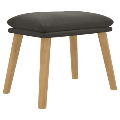 Zdjęcie produktu dla vidaXL Podnóżek ciemnoszary 45x29,5x35 cm aksamitny