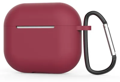 Obrázek produktu pro Silikonové pouzdro Techsuit pro AirPods 4 – ultratenké, hladké – vínové