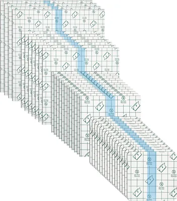 Produktbild von 100 Stücke Wasserdicht Transparent Bandage,Transparente Duschpflaster,Pflaster Wasserfest,Medizinisch Pflaster Stretch Wundkompressen Tattoo Verband, 4 Größen (3 Zoll, 4 Zoll, 6 Zoll, 8 Zoll)