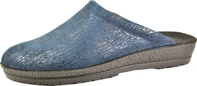 Produktbild von Rohde Damen Pantoffel Keilabsatz Hausschuh Neustadt-D 4272, Größe:41 EU, Farbe:Blau