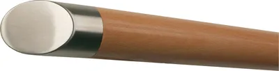 Produktbild von TIBU Buche Handlauf Holz Ø 42 mm Geländer 0,3m - 5m, Länge 290 cm und Enden schräges Endstück ohne Halter